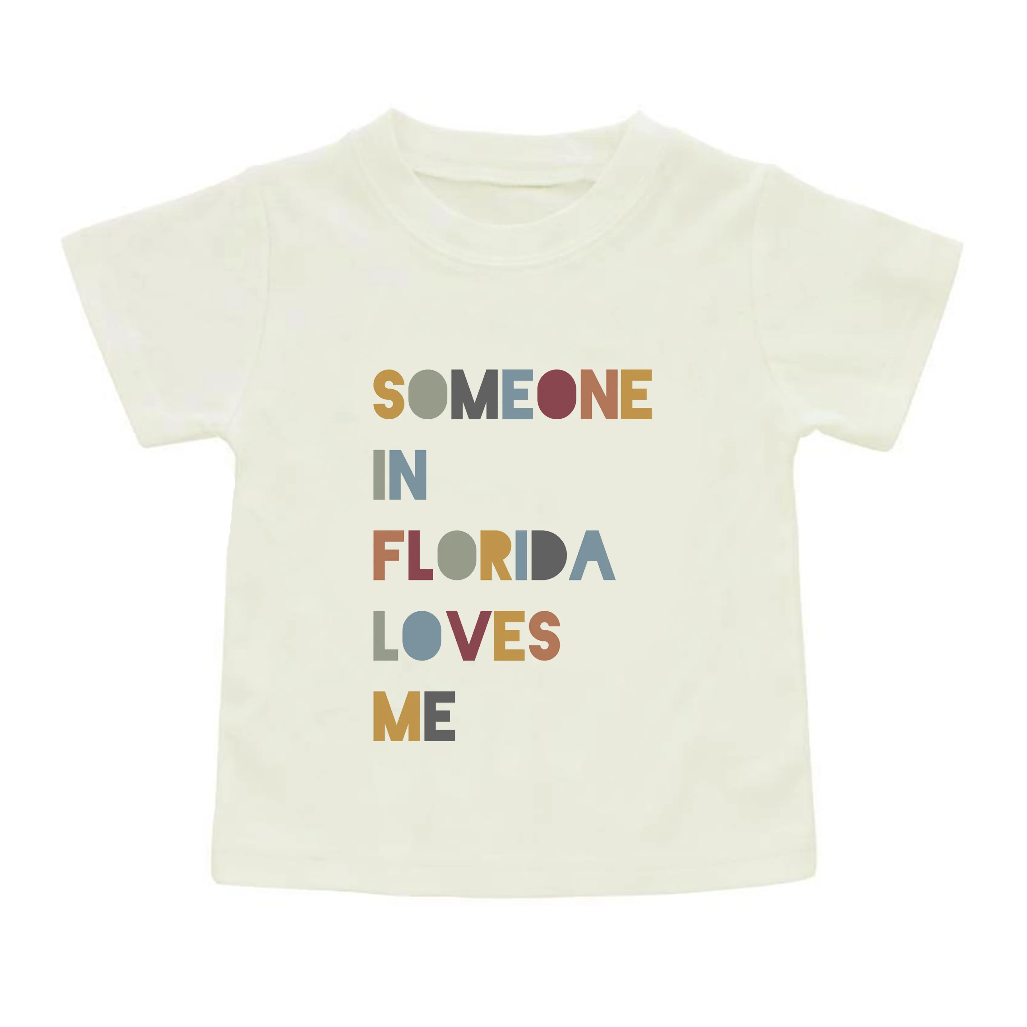 Someone in FL Loves Me Florida Kids Gift Cotton Tee Shirt Emerson and Friends