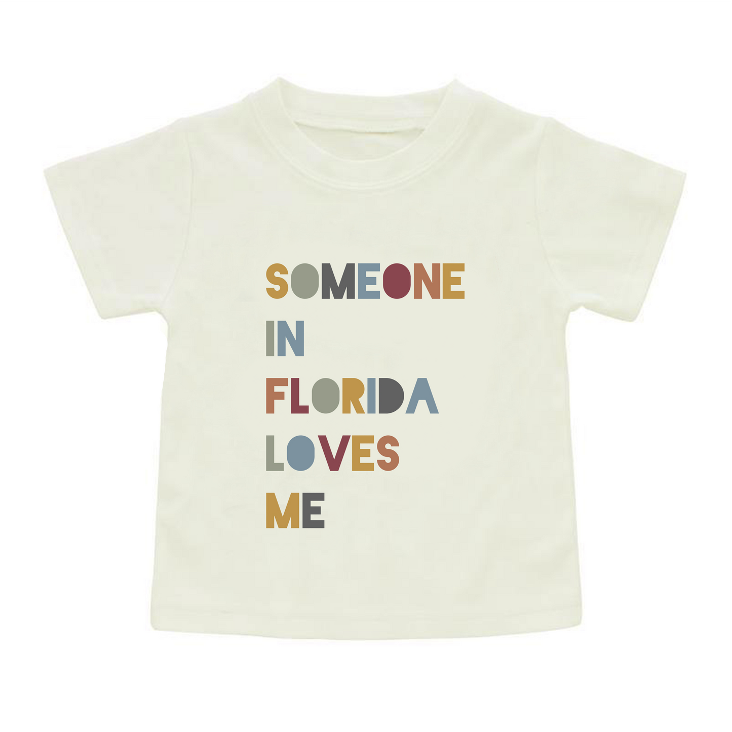 Someone in FL Loves Me Florida Kids Gift Cotton Tee Shirt