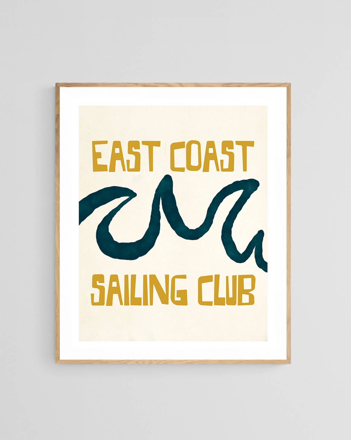 Modern Coastal Art Print - East Coast Sailing Club