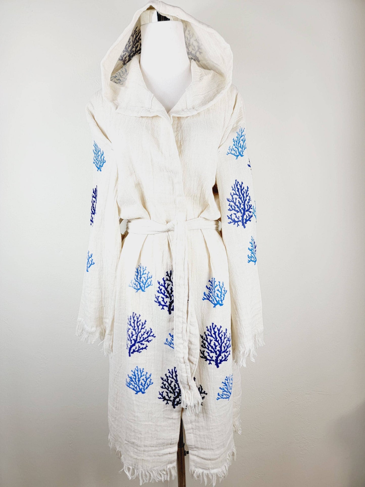 Muslin Robe, Beach robe, Bath robe and spa, Unisex Robe  