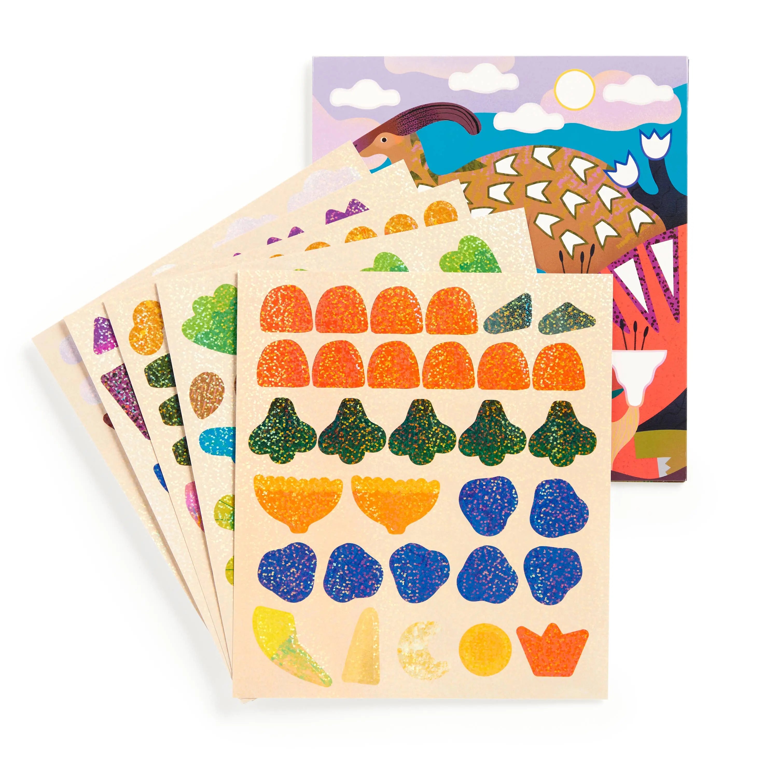 Dinosaur Land Sticker Sparkle Poster Activity Kit Chronicle Books