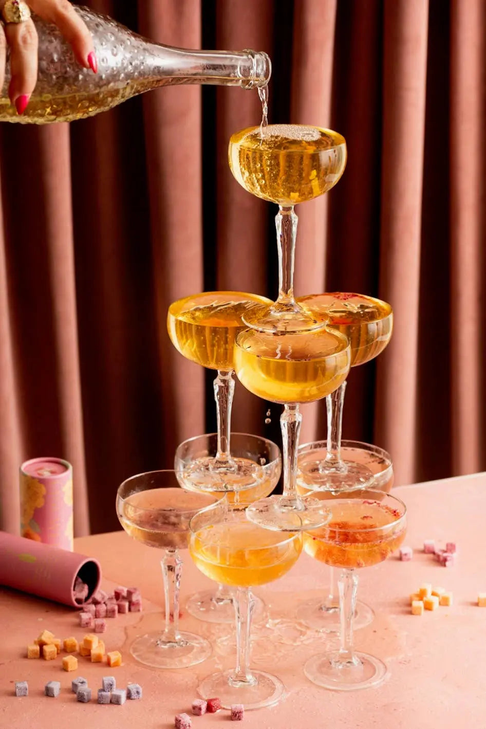 Sweet Rose Water Cocktail Cubes FLOUWER CO.