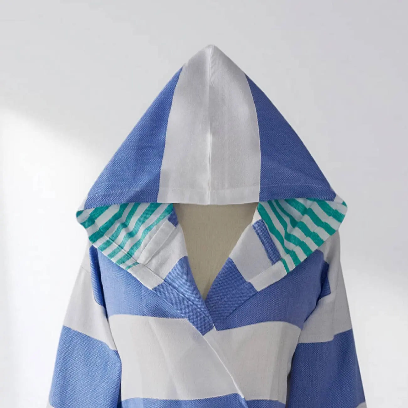 Bathrobe Turkish Cotton Light-Weight Summer with Hood Robe Kikoya