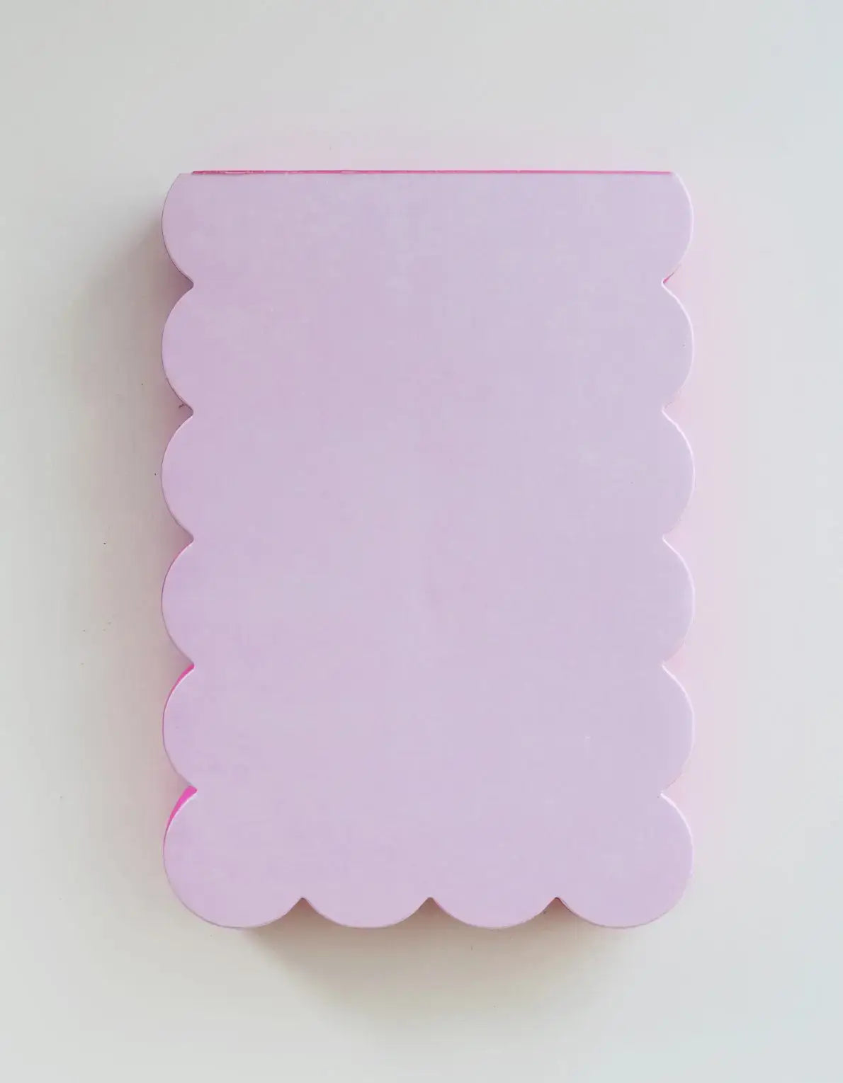 Scalloped Shaped Notepad | Lilac + Hot Pink Edge Idlewild Co.