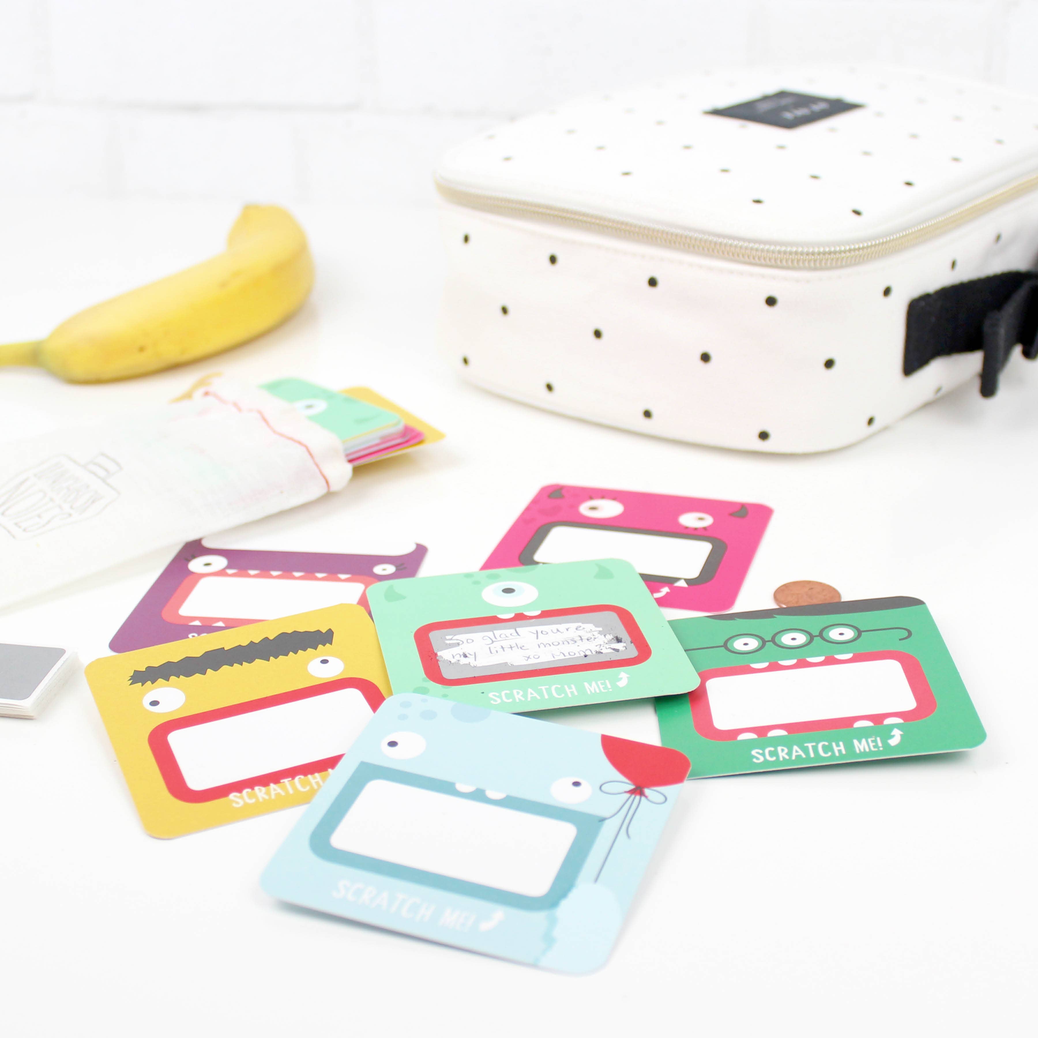 Monsters Scratch-off Lunchbox Notes