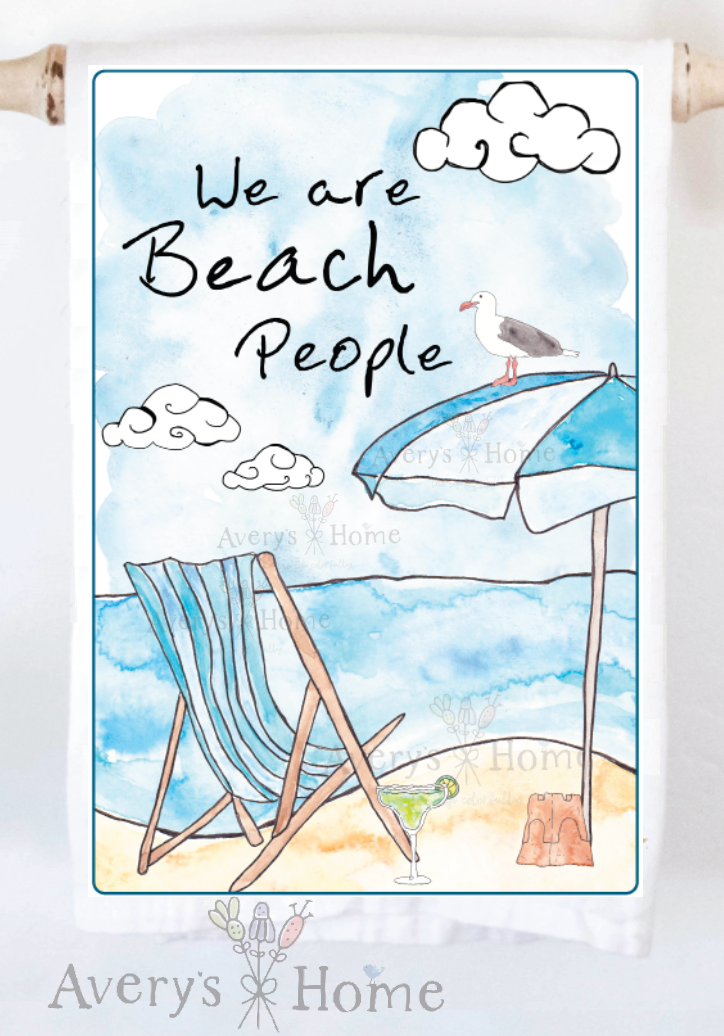 We Are Beach People Ocean Tea Towel Avery's Home
