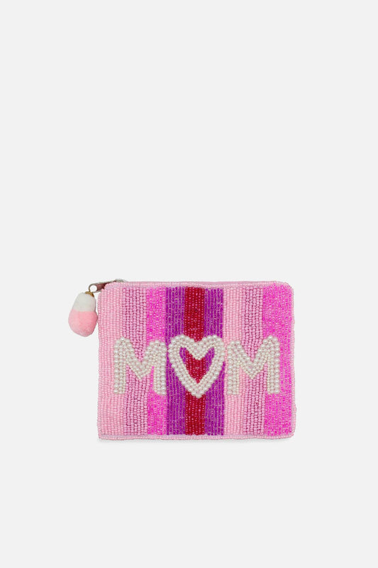 PEARL MOM BEADED COIN POUCH Pizzazz, Inc.