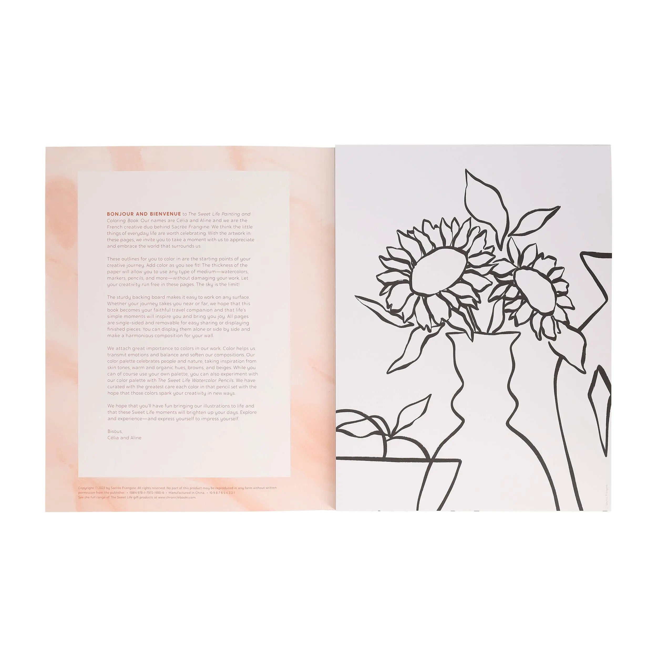 Sweet Life Painting and Coloring Book Chronicle Books