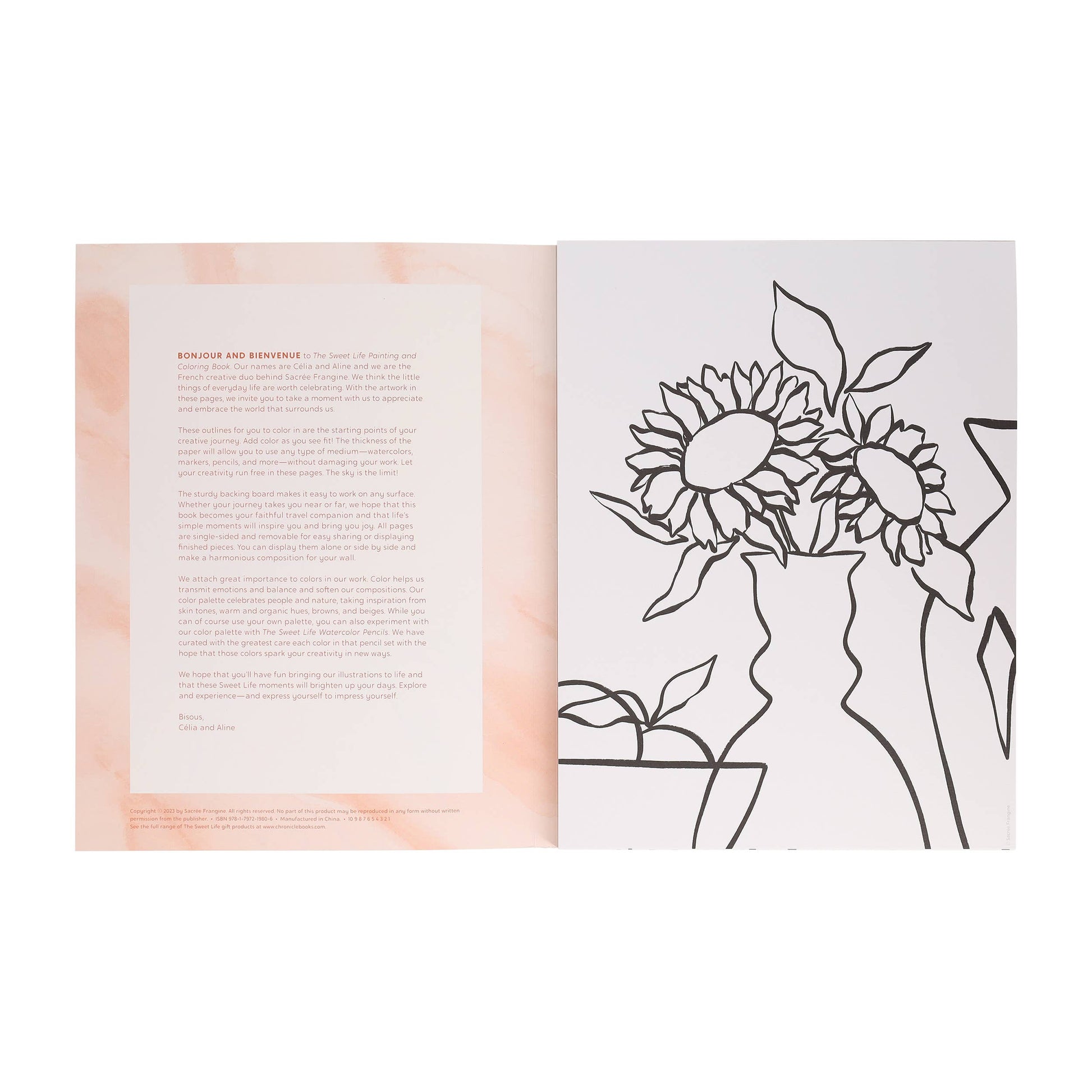 Sweet Life Painting and Coloring Book Chronicle Books