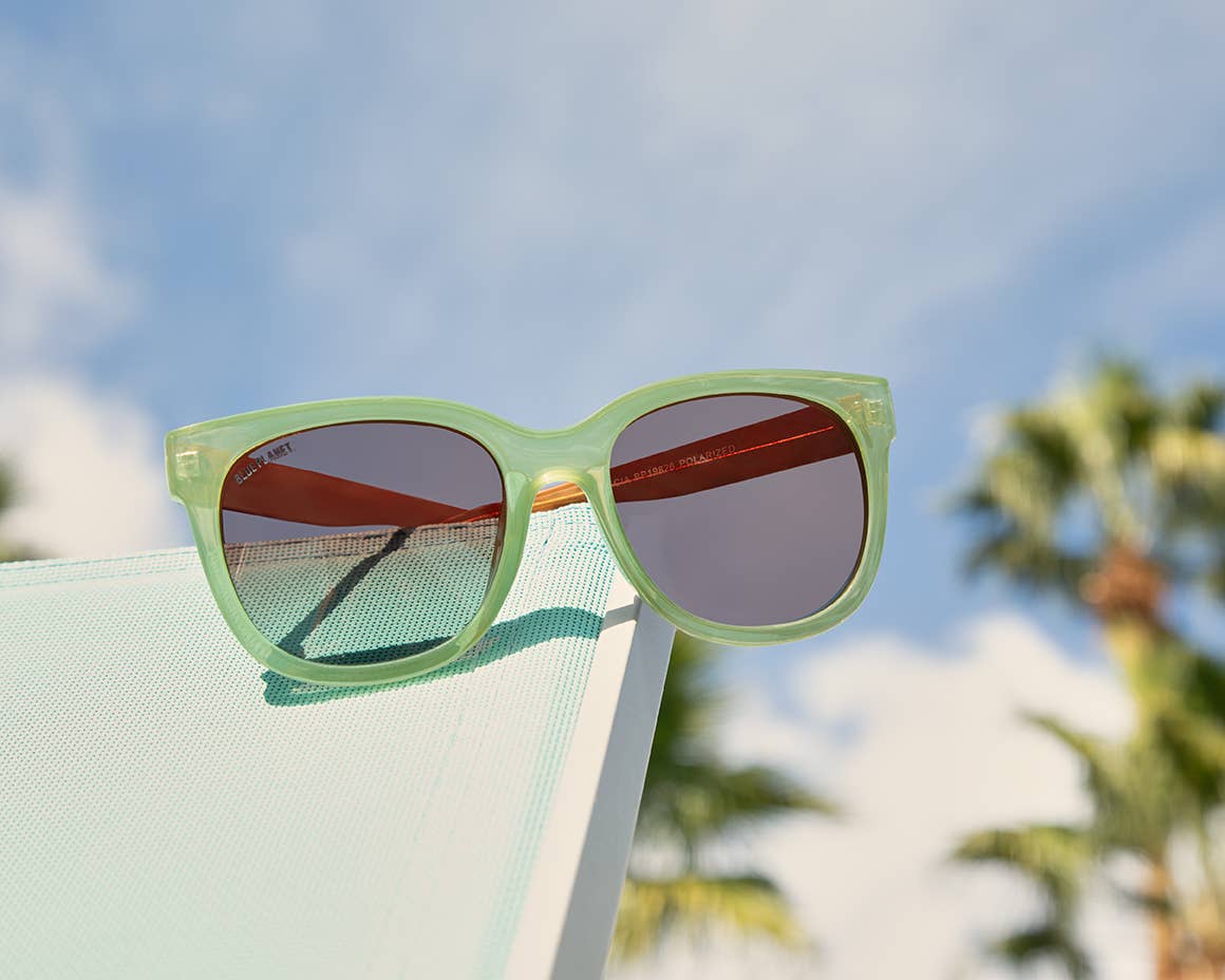 BP19826 NEW Acacia SageGreen/Honey Tort Women's Sunglasses Blue Planet Eco-Eyewear