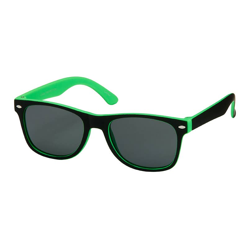 Kids 2 Tone Color Classic Sunglasses