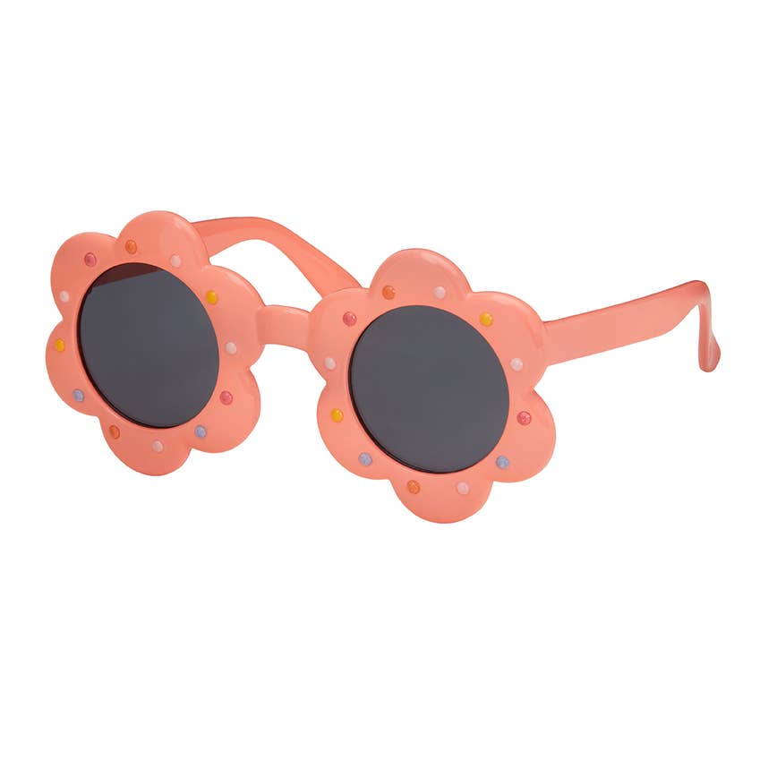 Kids Polka Dots Flower Sunglasses