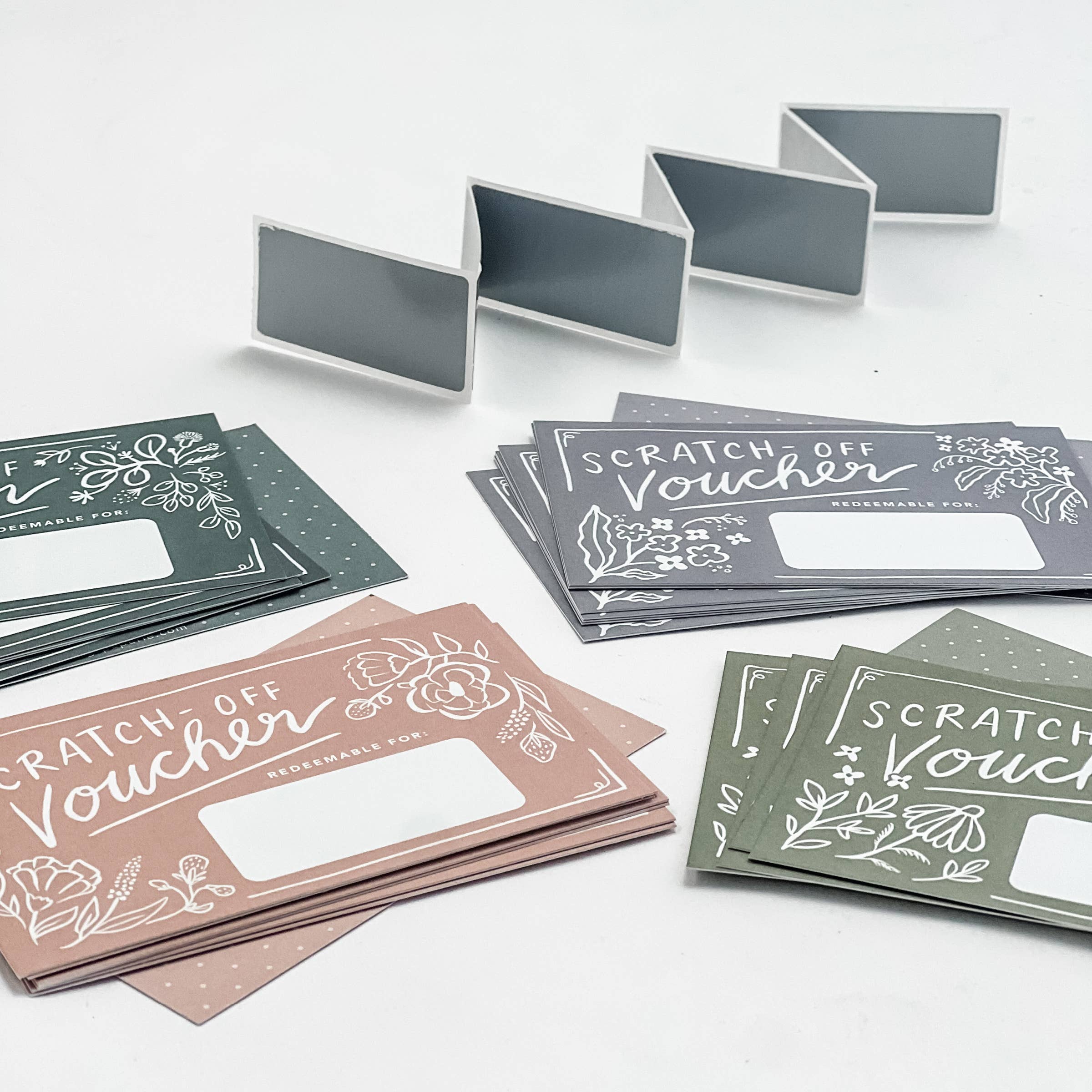 Floral Scratch-off Vouchers