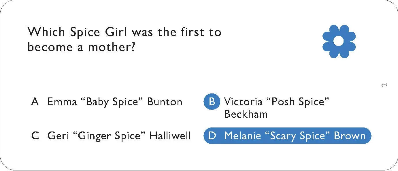 Mom Trivia Game Chronicle Books