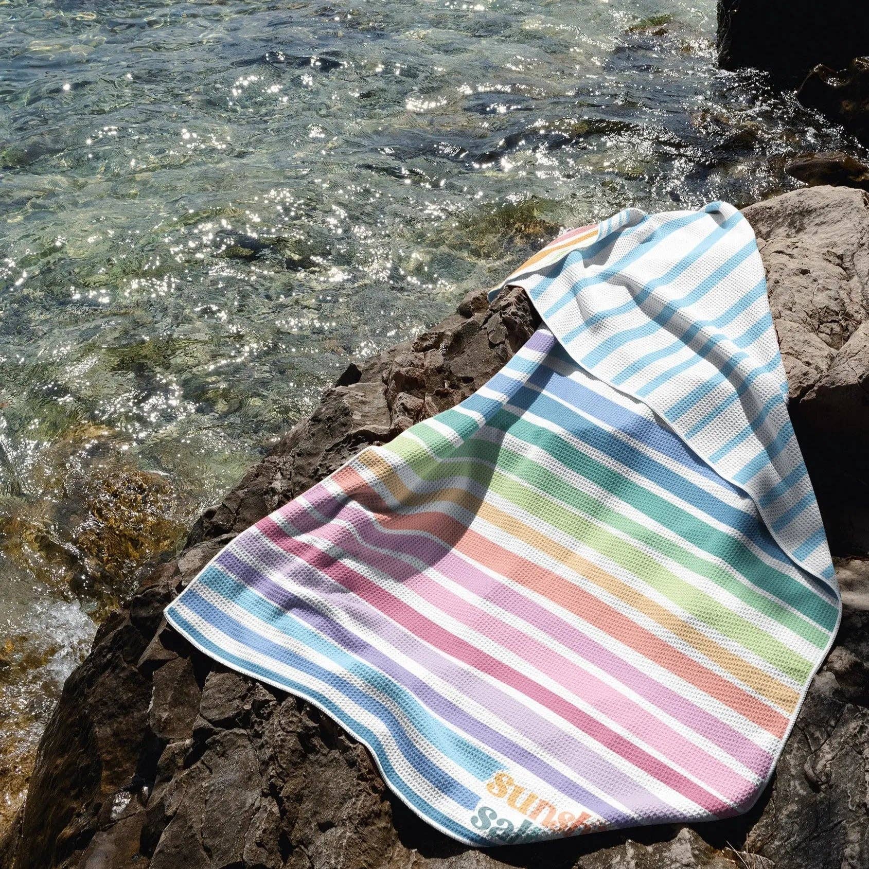 Rainbow Beach Towel Sunshine + Saltwater