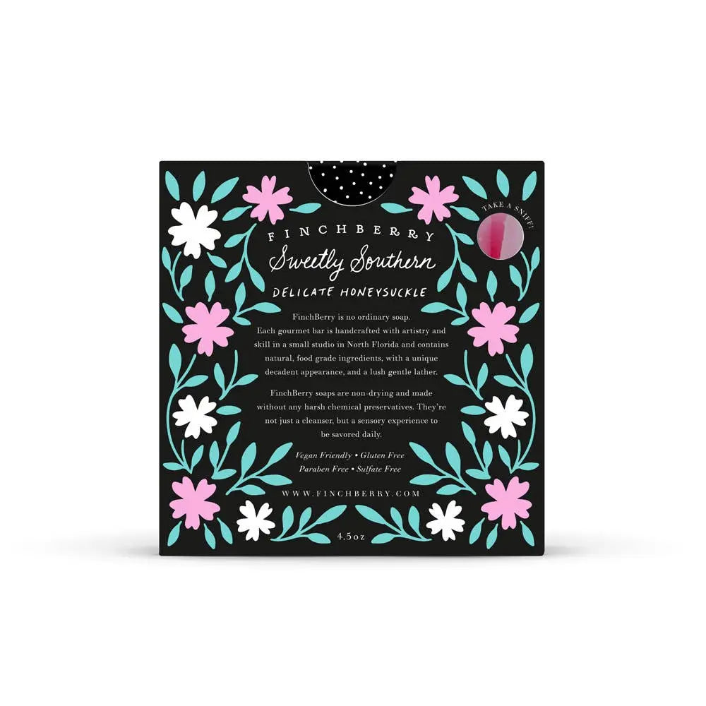Sweetly Southern Honeysuckle Scented Soap FinchBerry