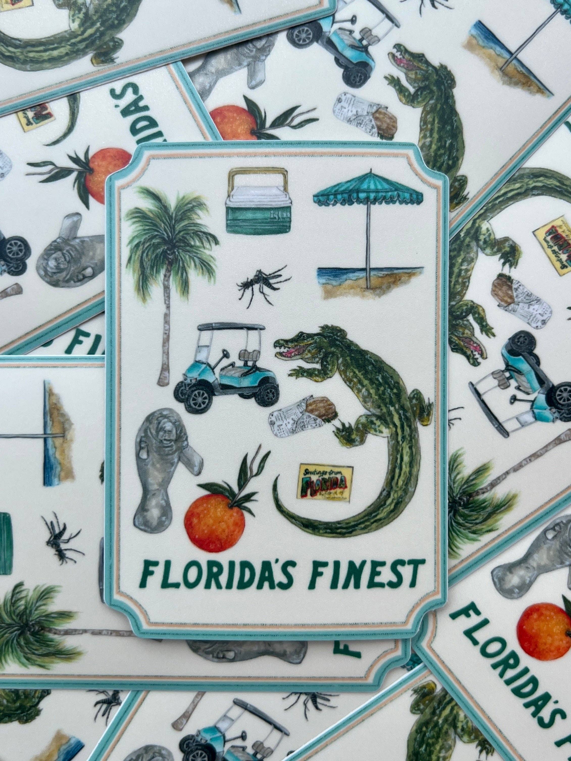 Florida's Finest Sticker artxnikki
