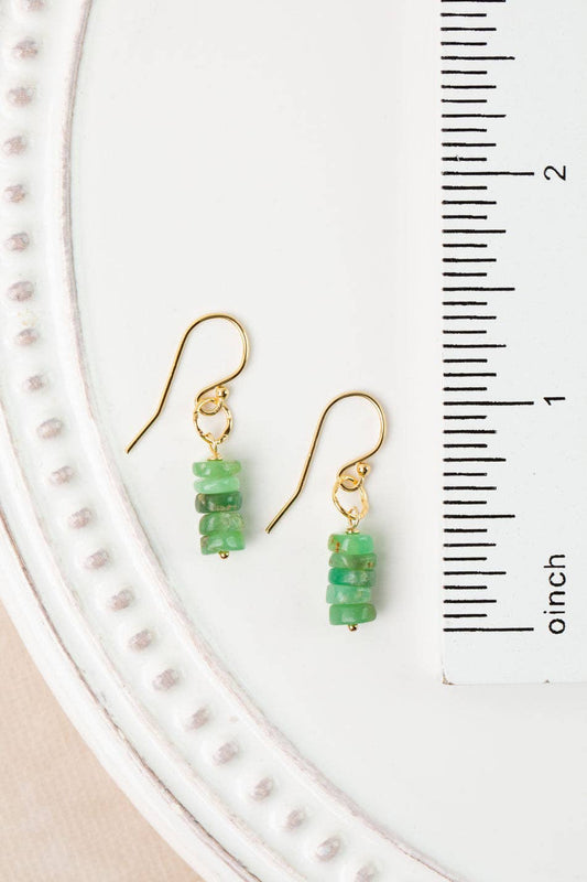 Bellini Chrysoprase Simple Earrings Anne Vaughan Designs Jewelry