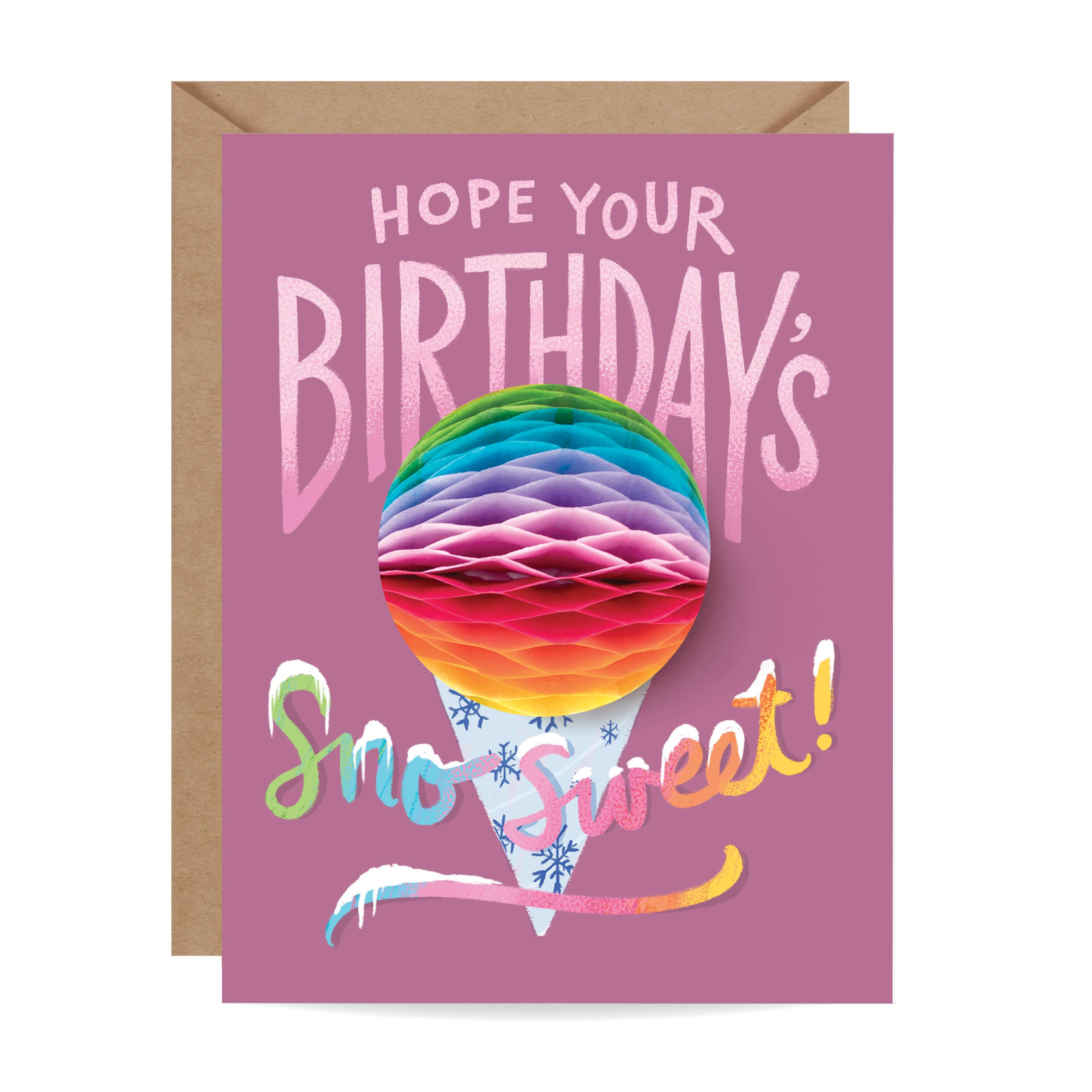 Sno Cone Pop-up Card Birthday