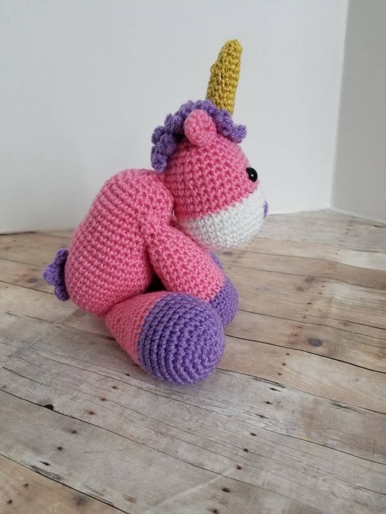Pink Unicorn Plush Crochet