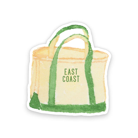 East Coast Tote Bag Sticker | East Coast Sticker | 1.8" x 2" Gert & Co