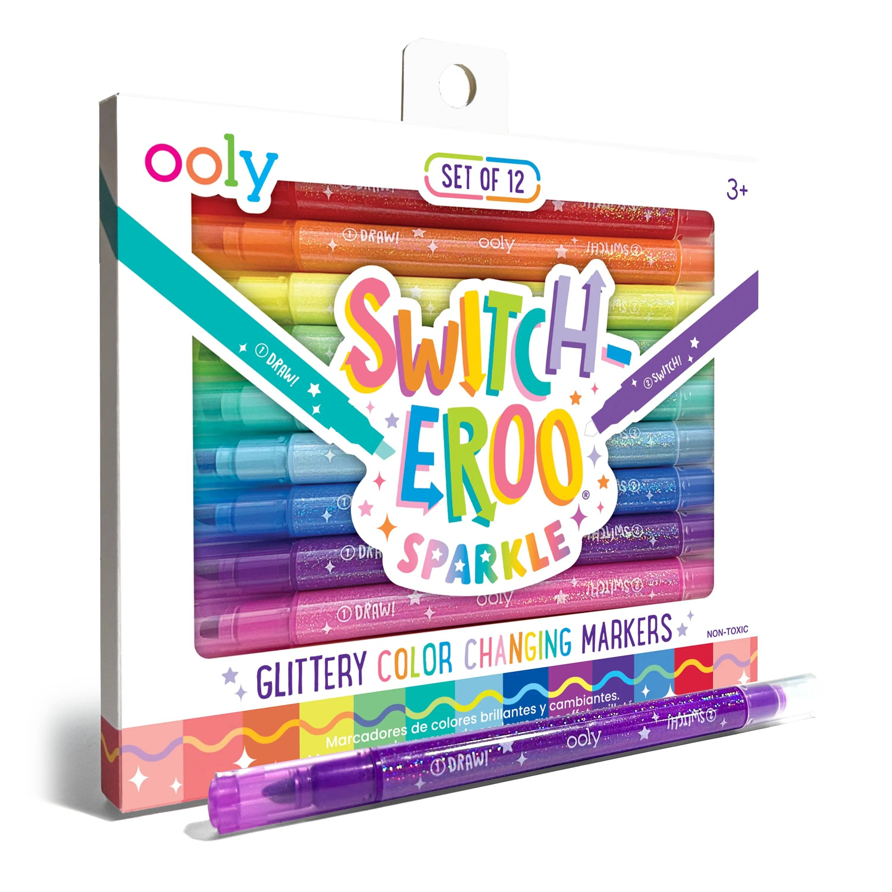 Switch-eroo! Sparkle Color Changing Markers - Set of 12 OOLY