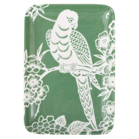 AVIARY PARROT SOAP DISH/TRAY THOMASPAUL