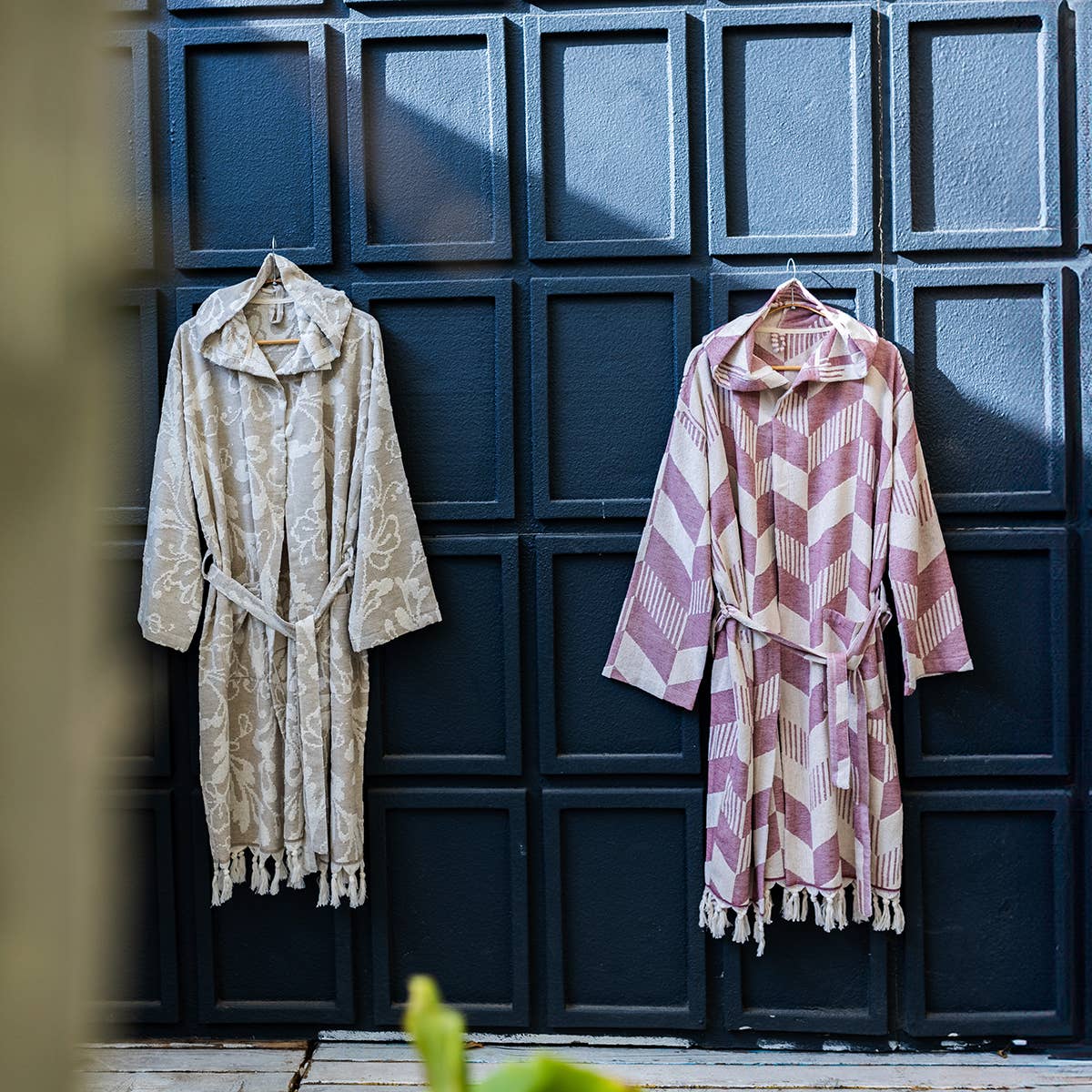 Raised Terry Bathrobe Turkish Cotton Light Weight Quick-dry