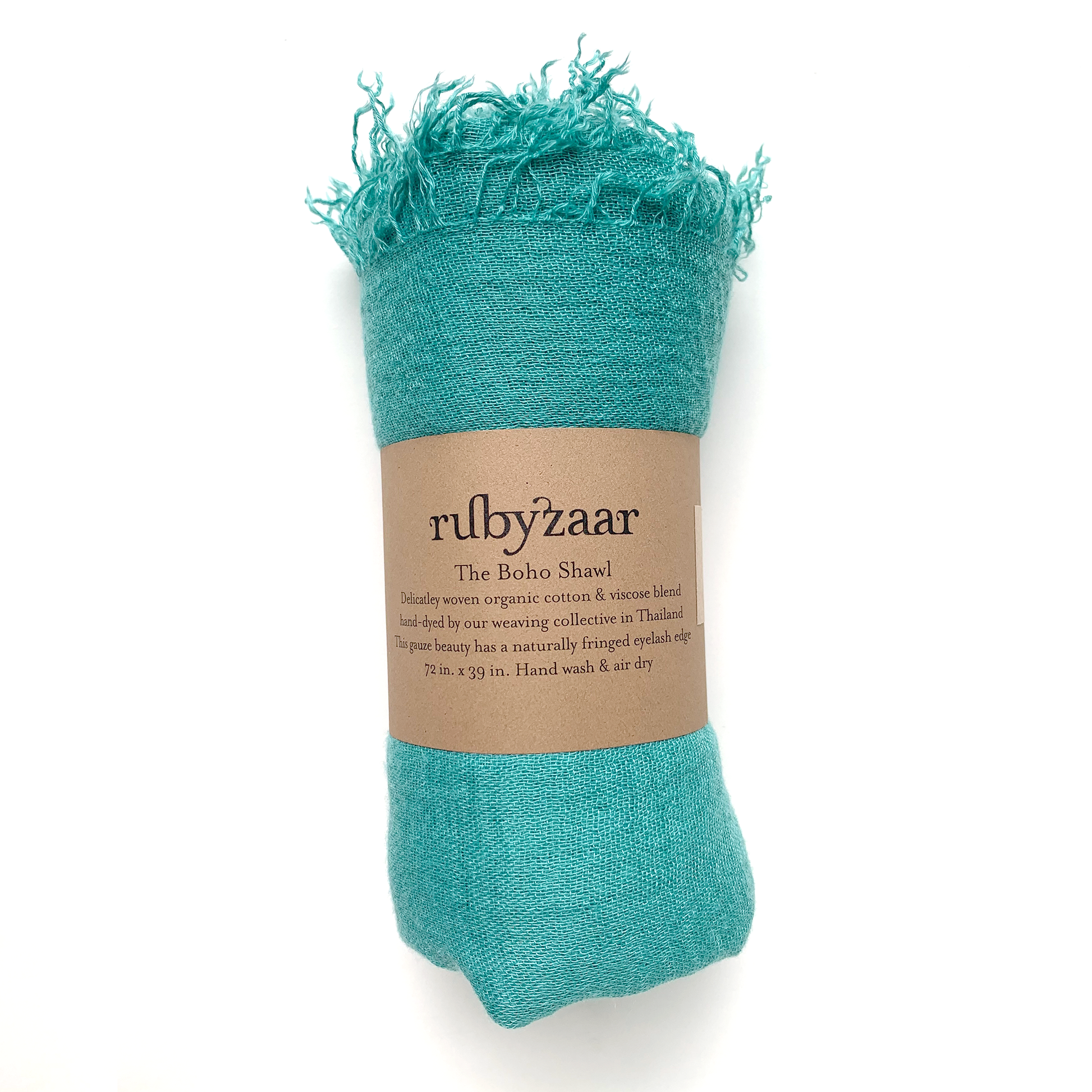 Aquamarine Boho Scarf Rubyzaar