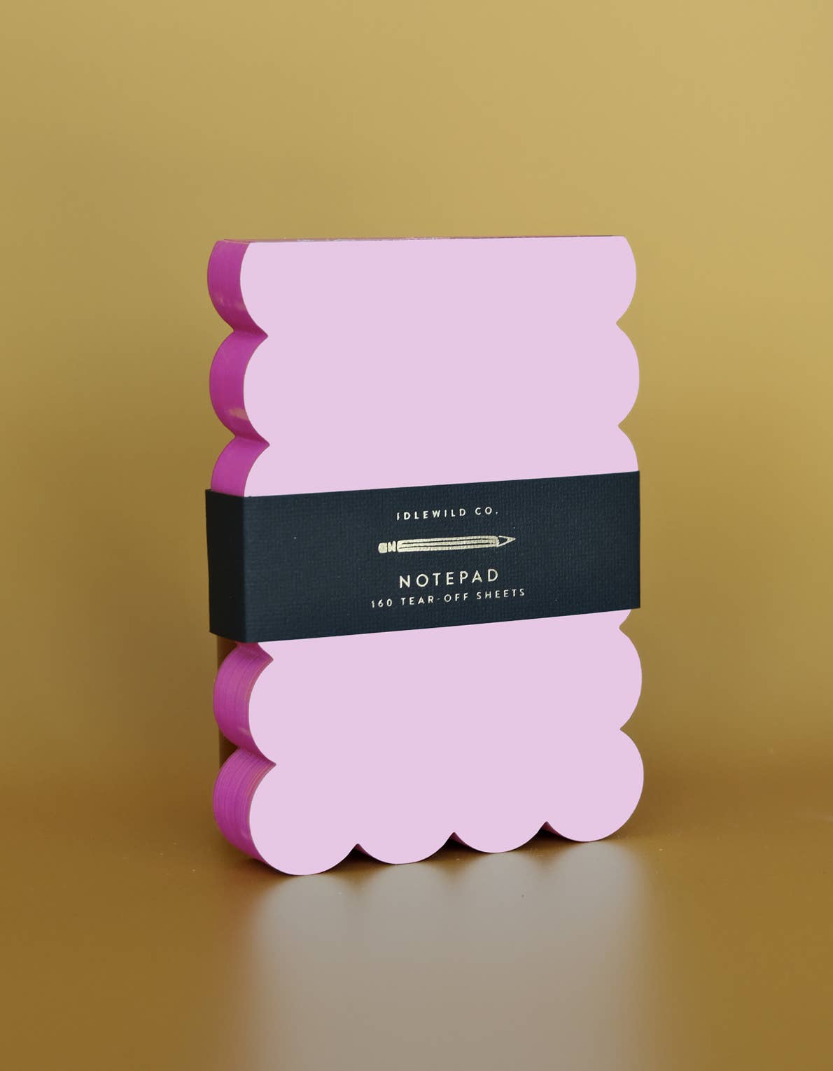 Scalloped Shaped Notepad | Lilac + Hot Pink Edge Idlewild Co.