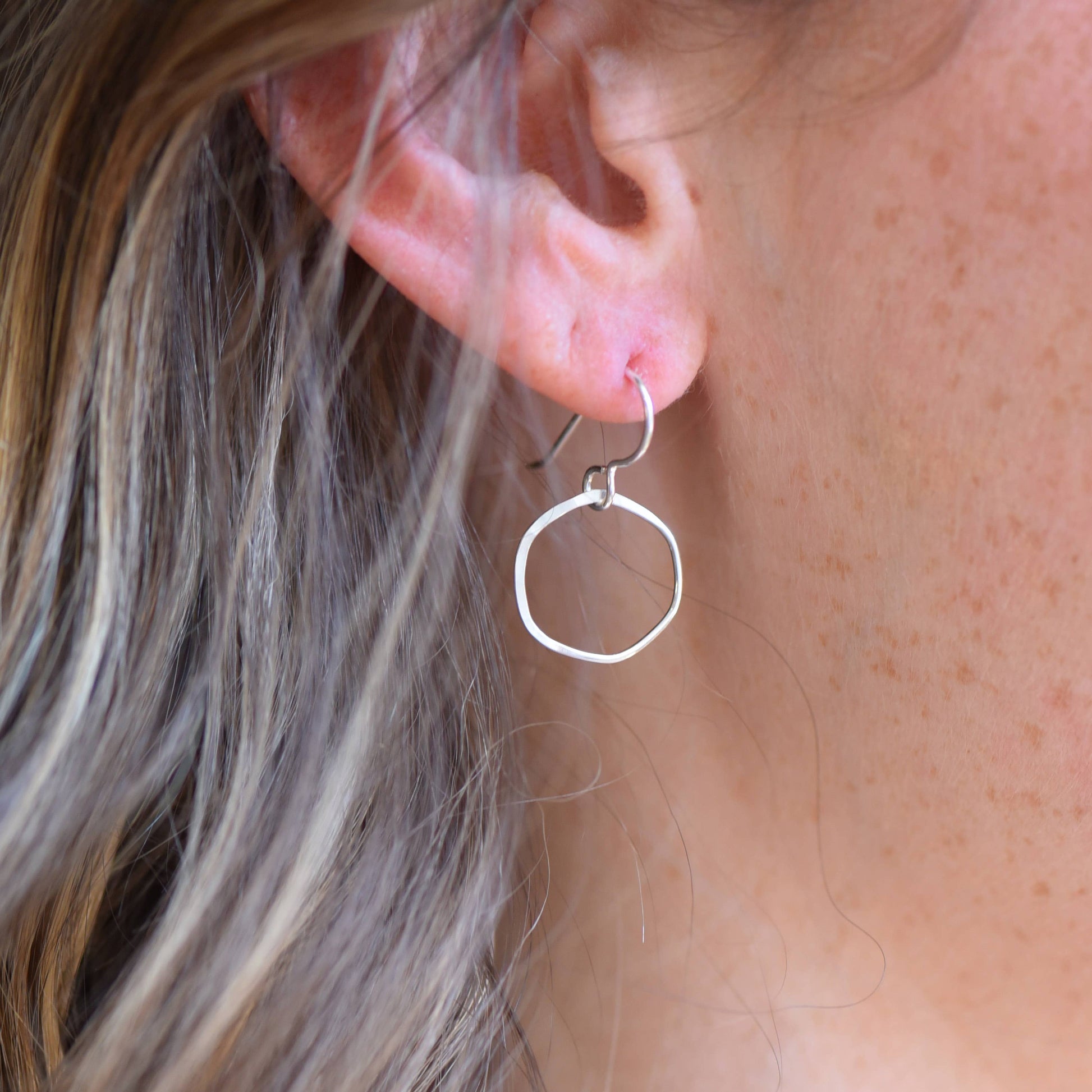 Imperfect Circle Earrings Britta Ambauen Jewelry