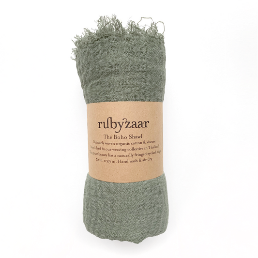 Boho Scarf - Sage Rubyzaar