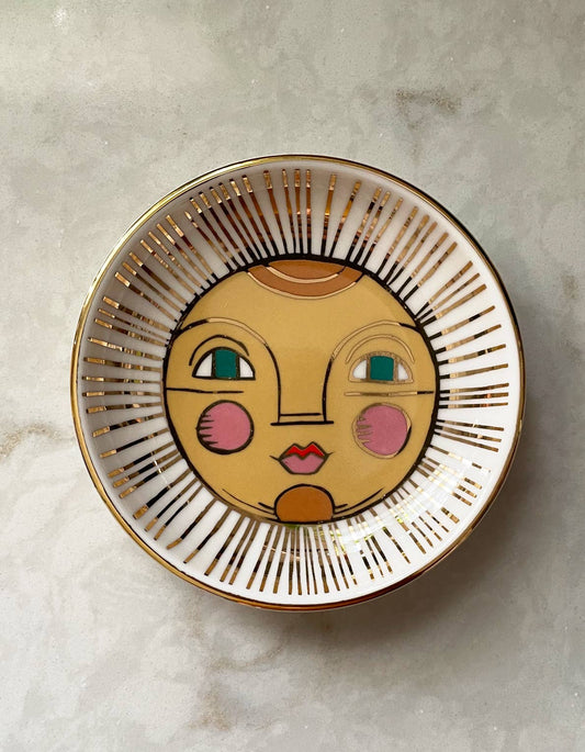 Sun Porcelain Trinket Dish Idlewild Co.