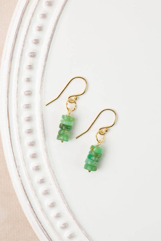 Bellini Chrysoprase Simple Earrings Anne Vaughan Designs Jewelry