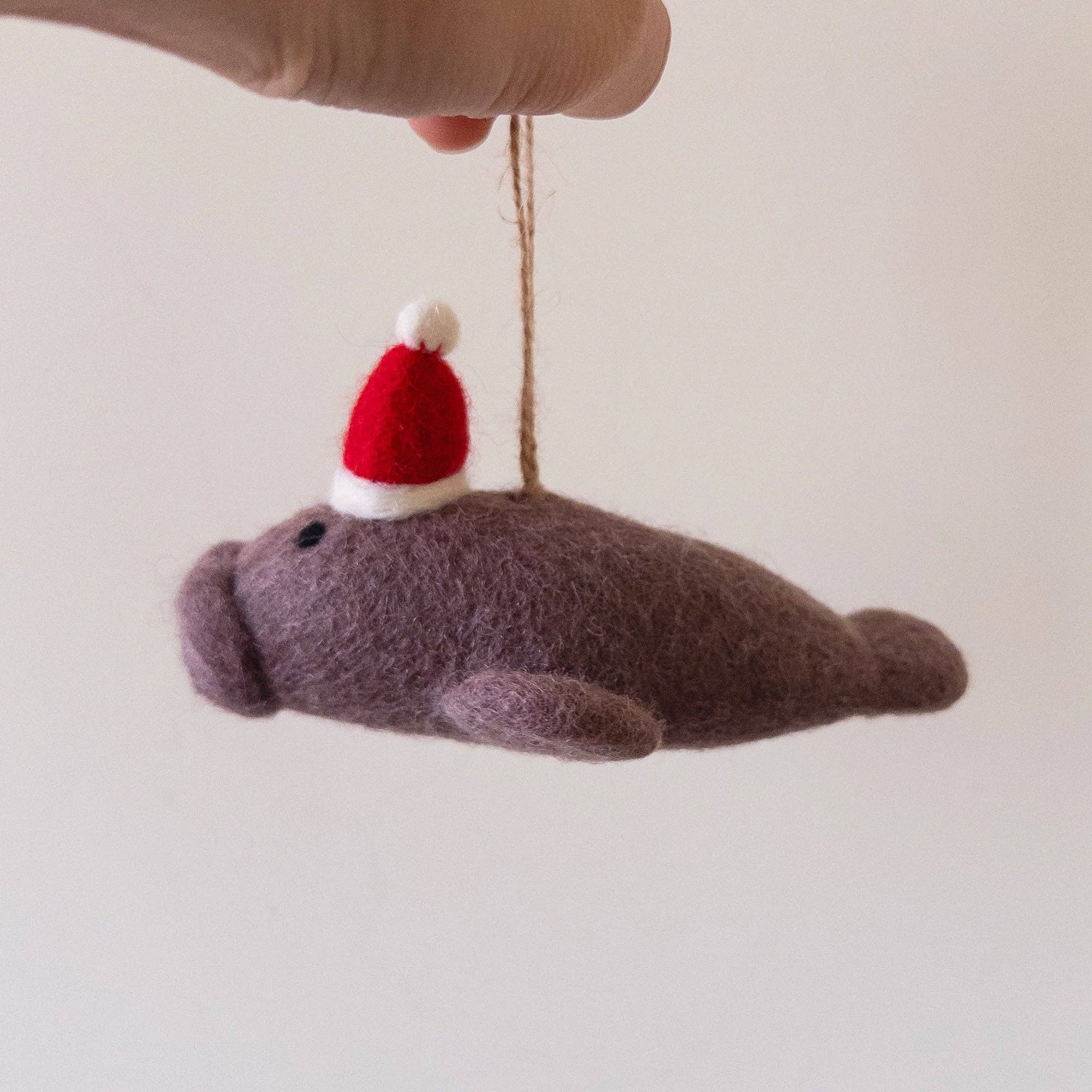 Manatee Felt Ornament Ganapati