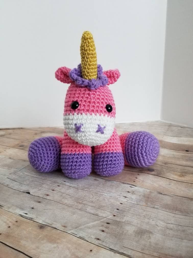 Pink Unicorn Plush Crochet