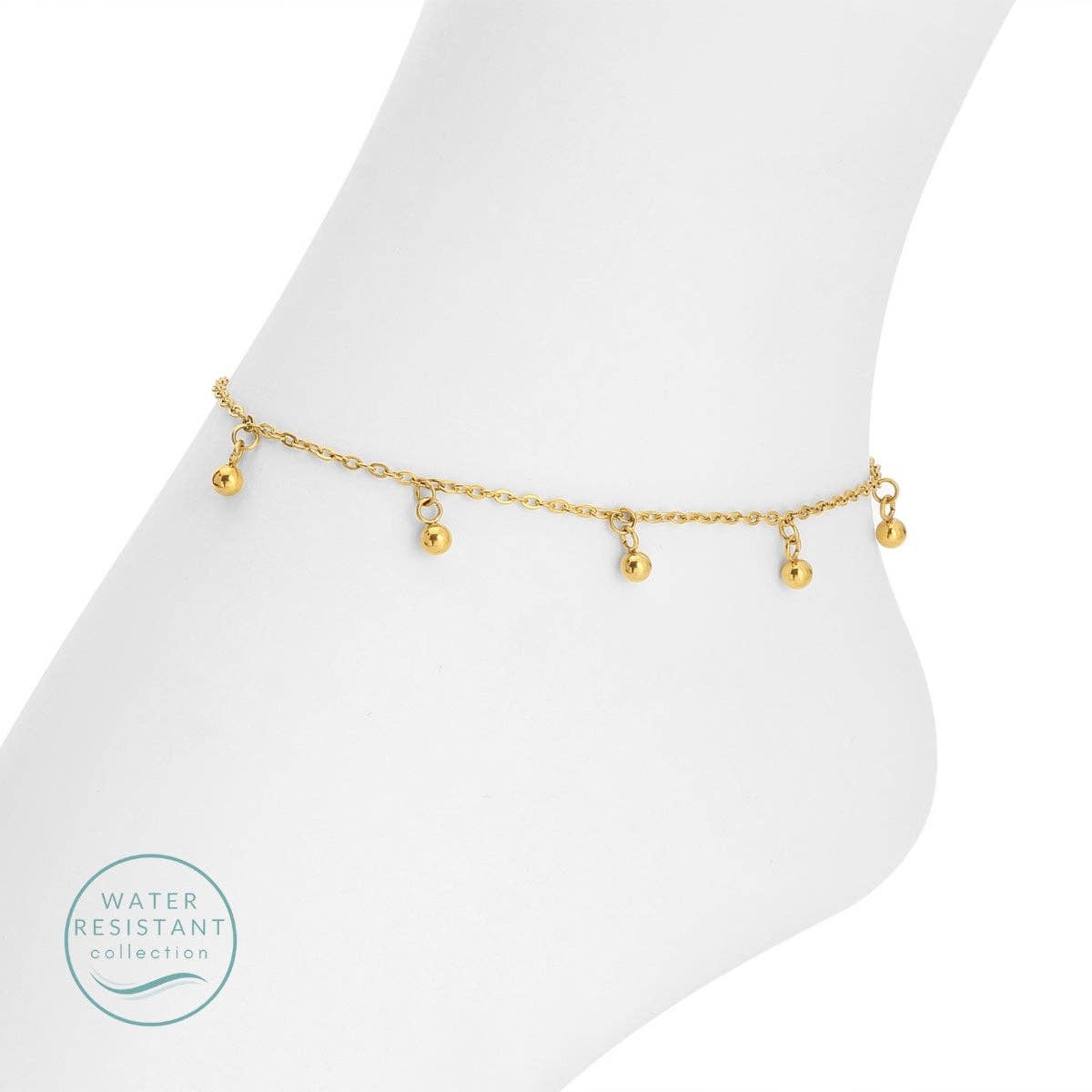 Delicate Charmed Anklet, Water-Resistant Splendid Iris