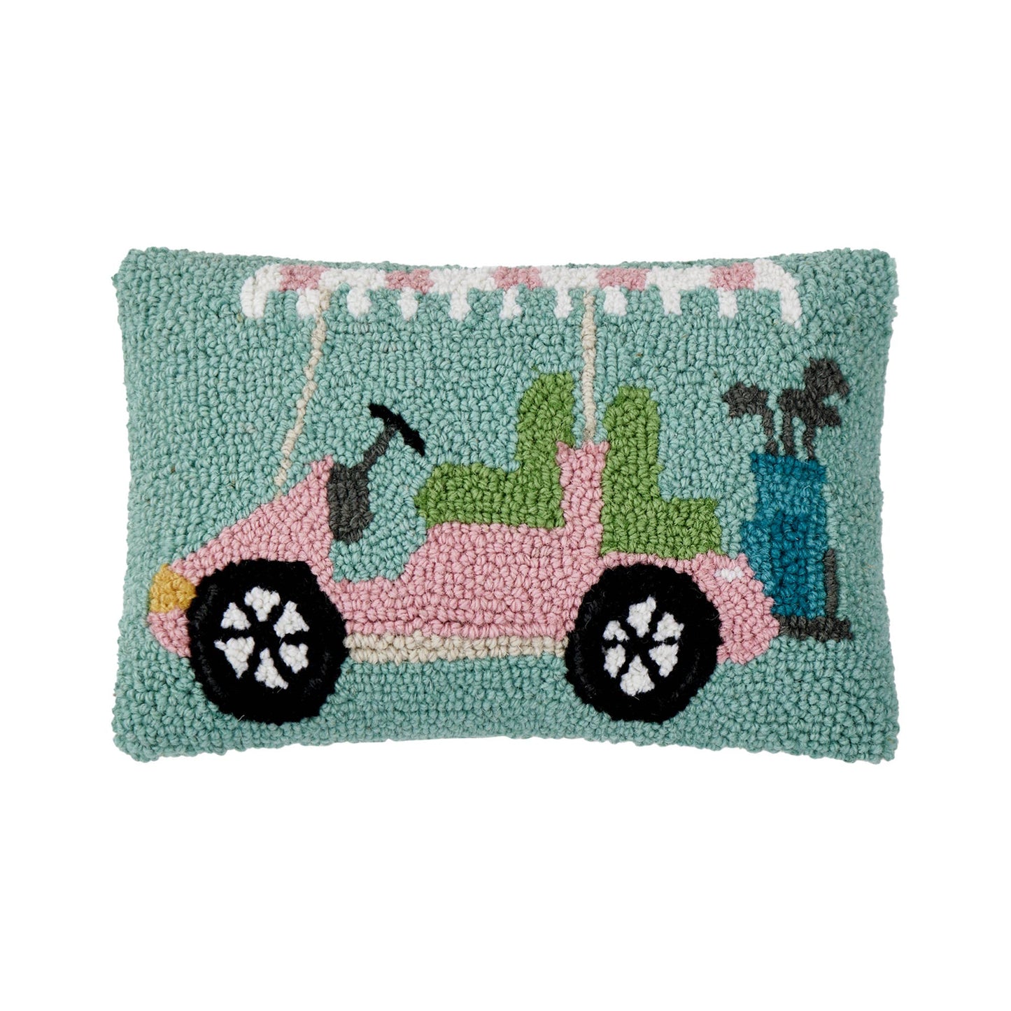Pink Golf Cart Hook Pillow Peking Handicraft