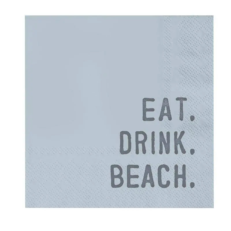 Eat. Drink. Beach Cocktail Napkins Santa Barbara Design Studio by Creative Brands