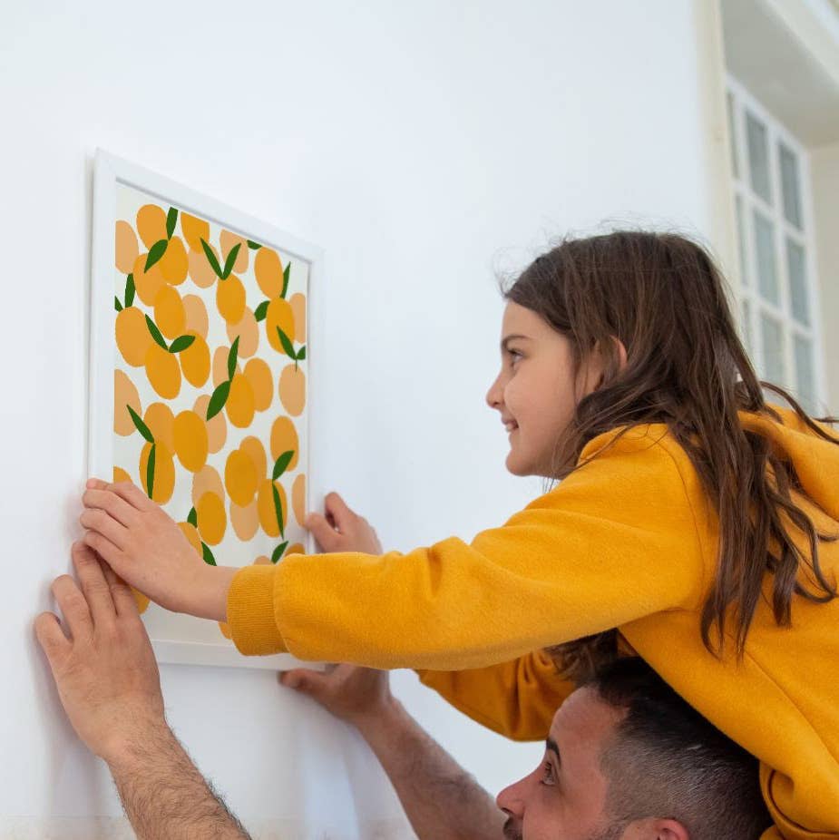 Clementines Fruit Print. Signed.