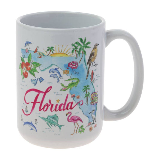 FL State Collection Ceramic 15 oz Mug Florida Rosanne Beck Boston International