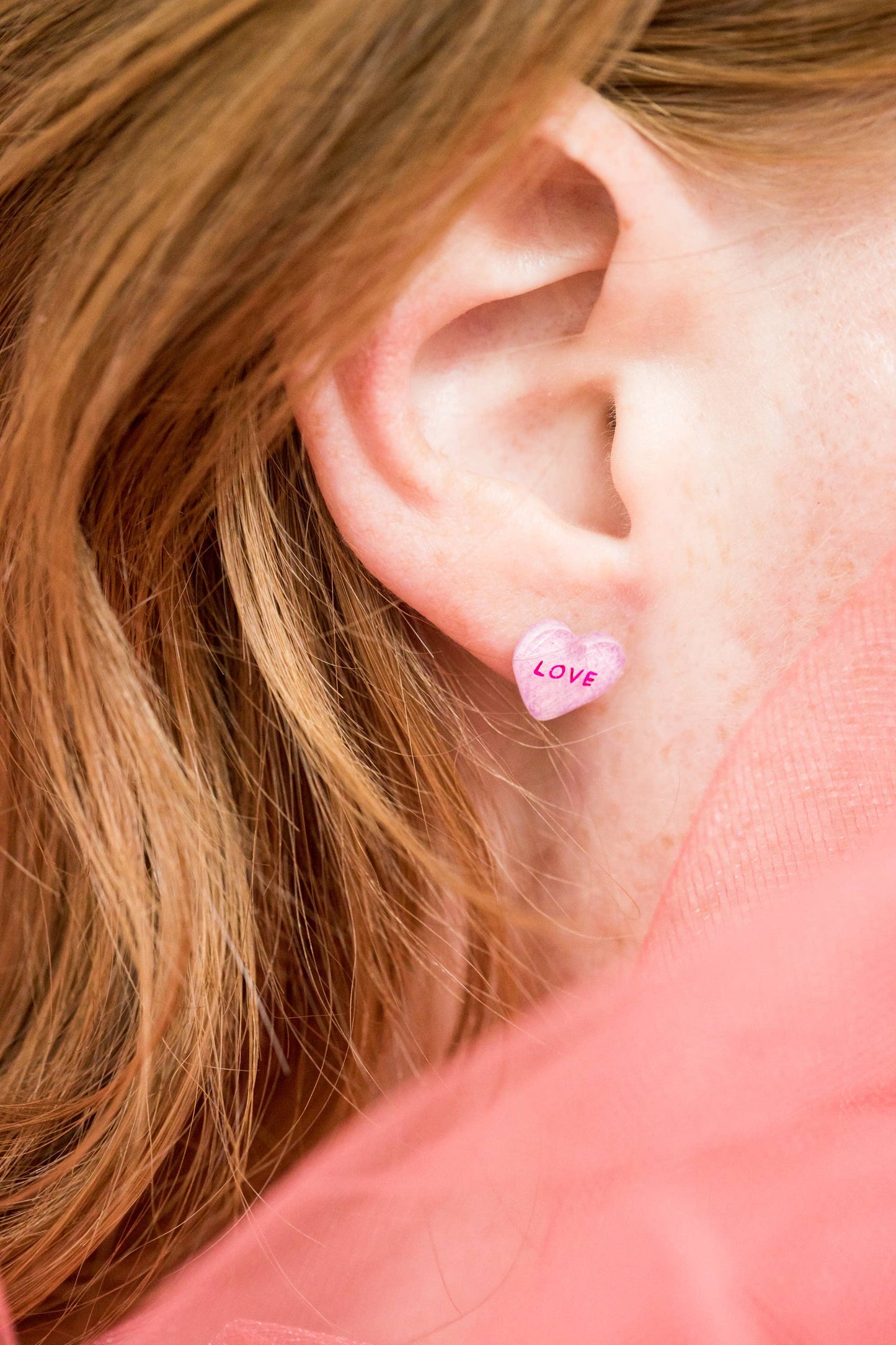 Valentine Candy Heart Earrings: Lol + Yolo