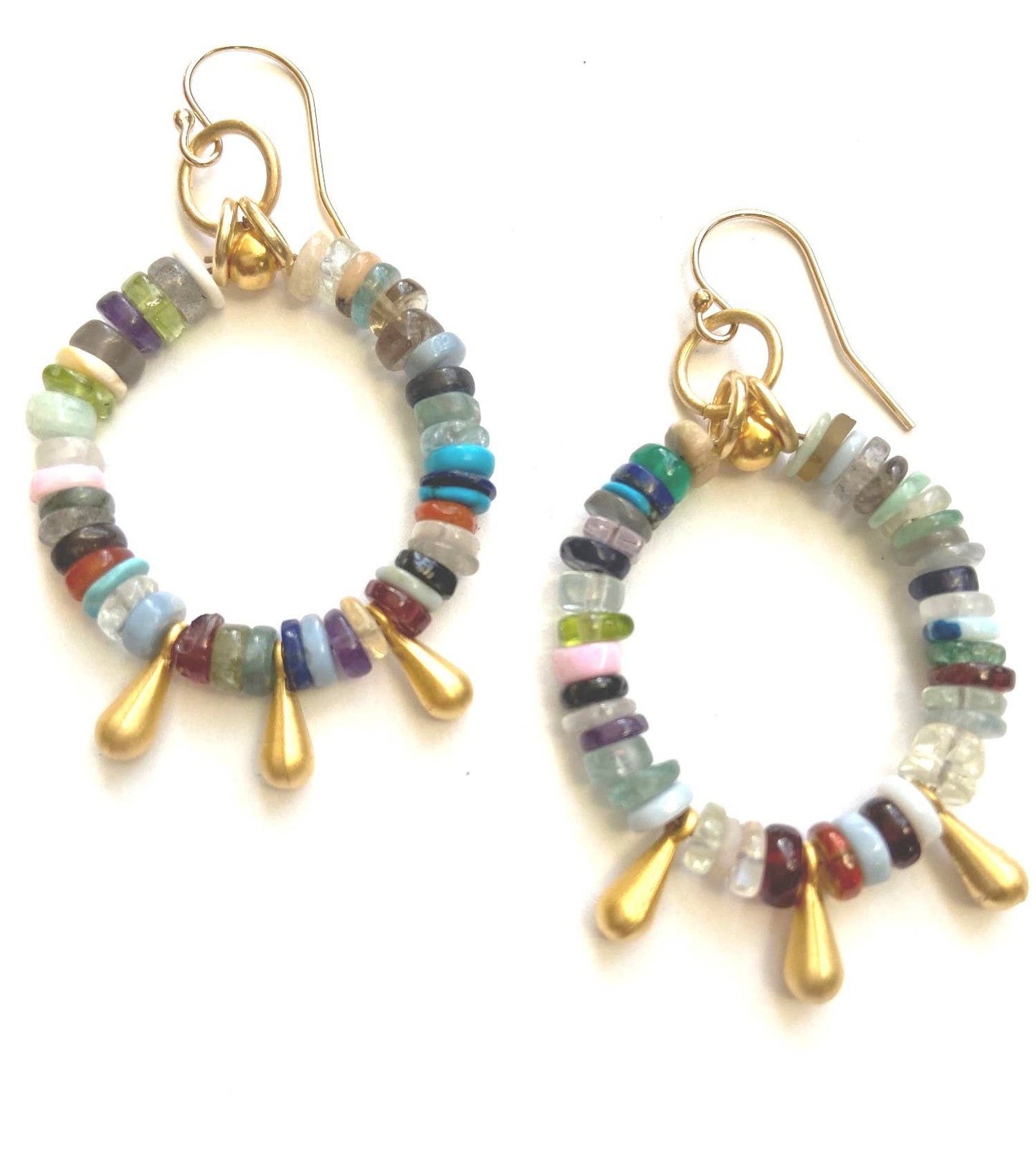 Mini Shimmy Hoops Multi Stone