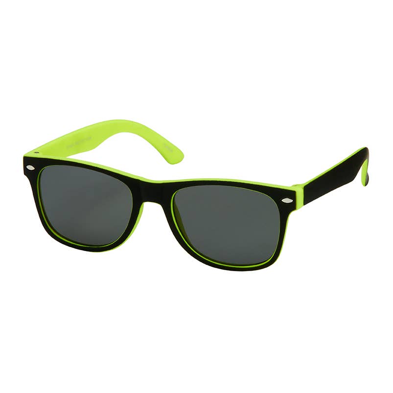 Kids 2 Tone Color Classic Sunglasses