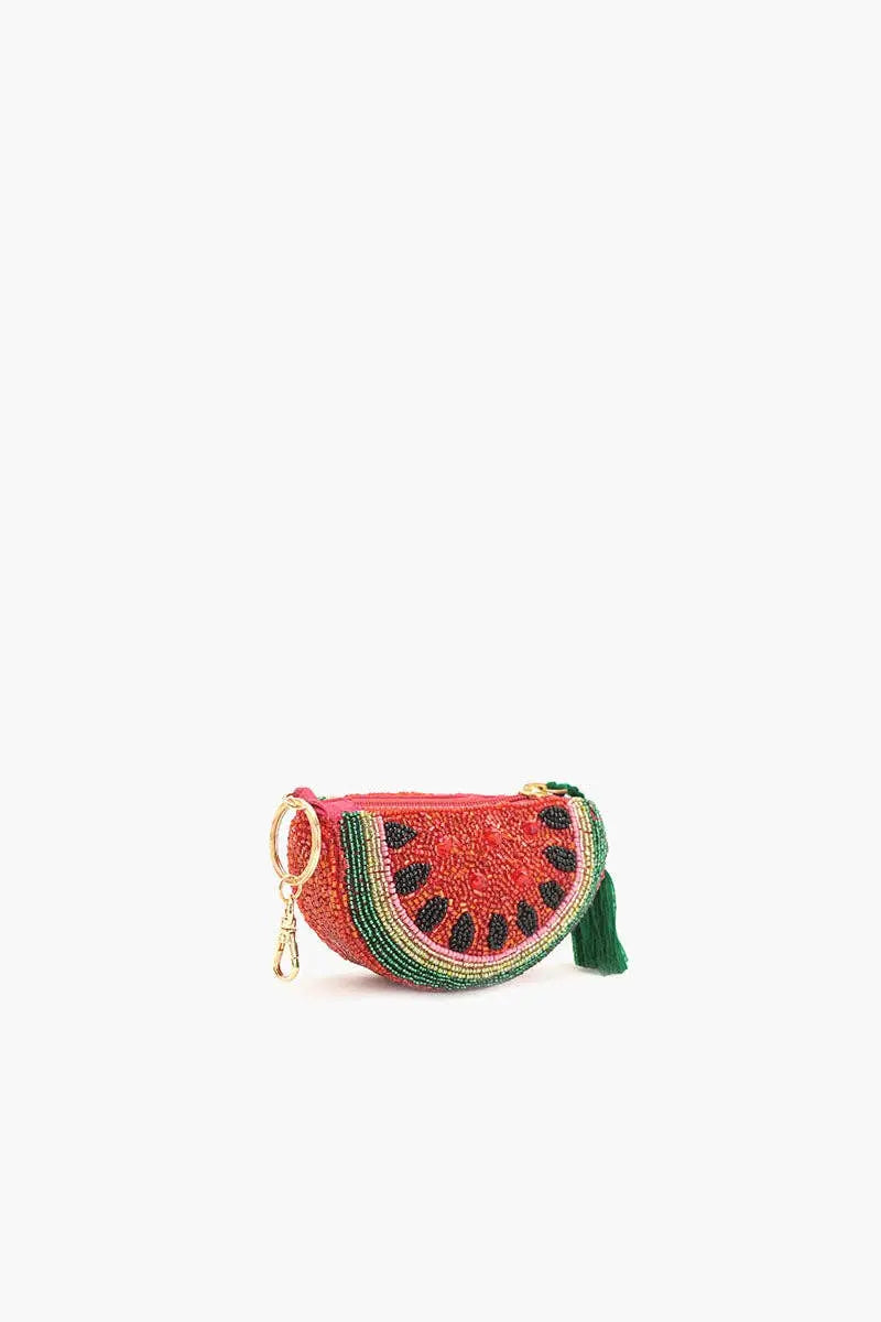 Watermelon Pop Beaded Coin Pouch America & Beyond