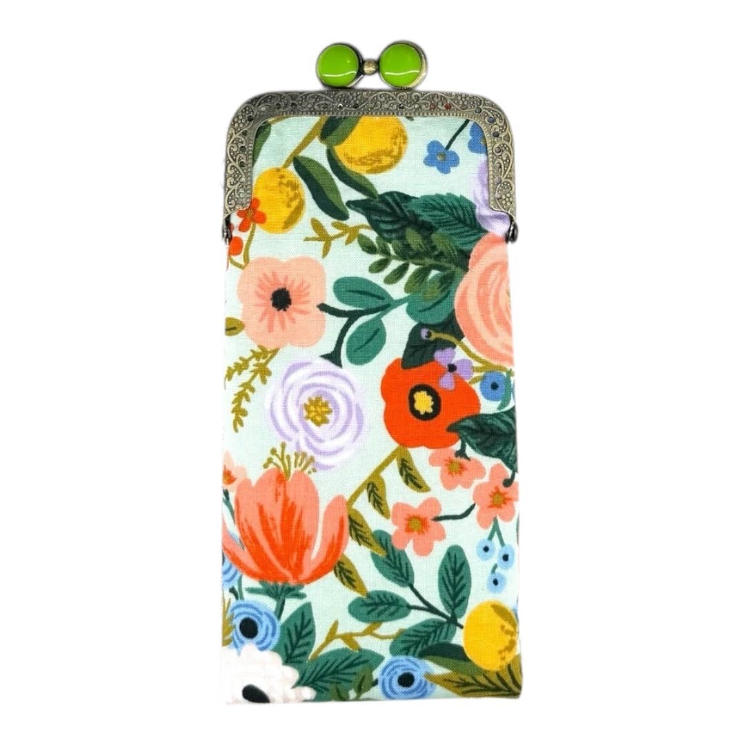 Garden Party Mint Eyeglass Case