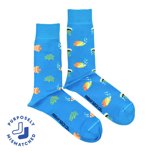 Oceanlife This Did Good Mismatched Socks, Give Back Men's Friday Sock Co.