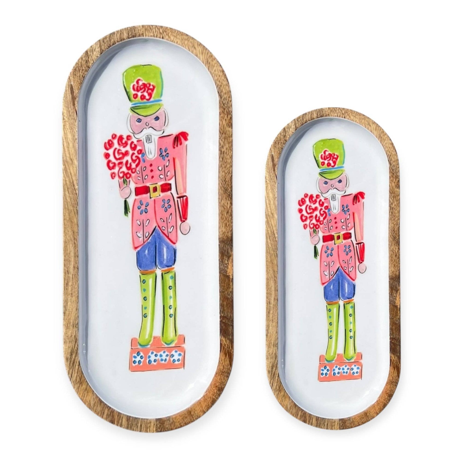 13" Preppy Nutcracker Oblong Tray My Casita