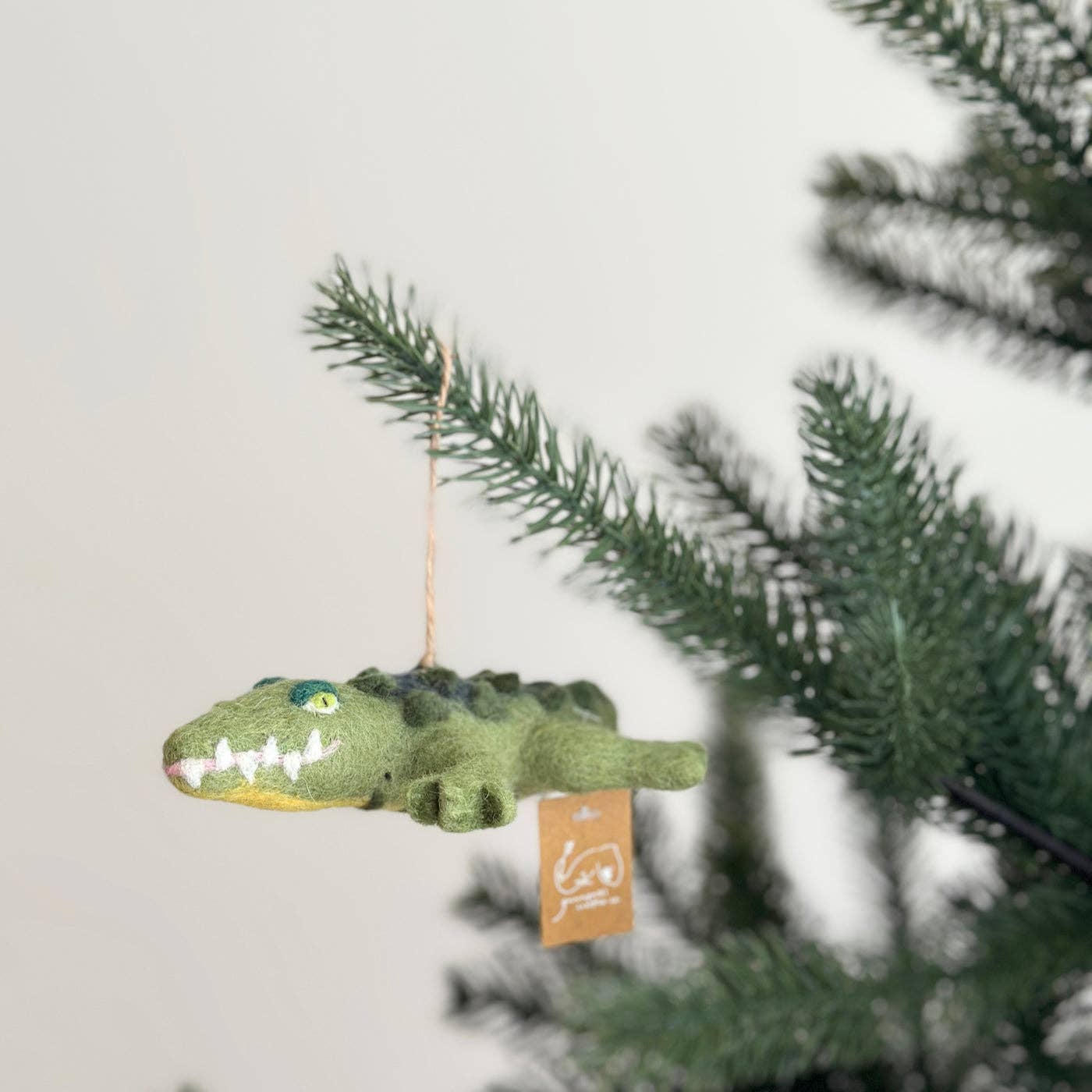 Crawling Gator Felt Ornament Ganapati