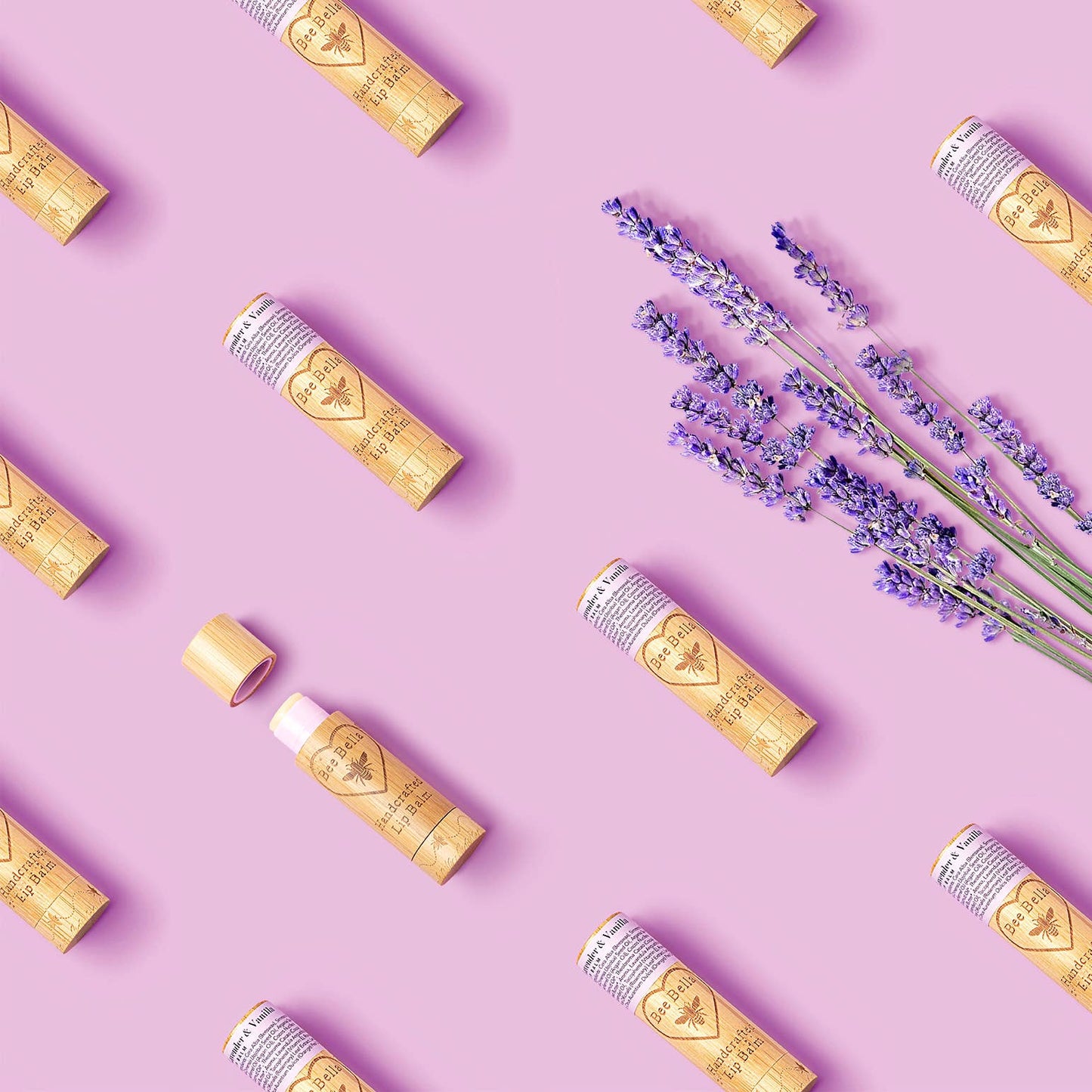 Lavender Vanilla Lip Balm Bee Bella